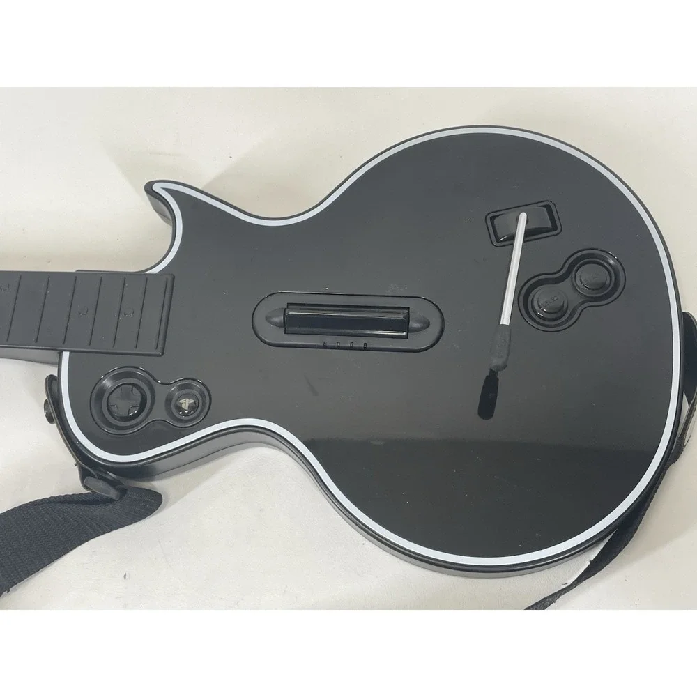 Guitar Hero Les Paul Gibson Wireless PS3 Guitar W/ Strap Black 95121.805 Tested
